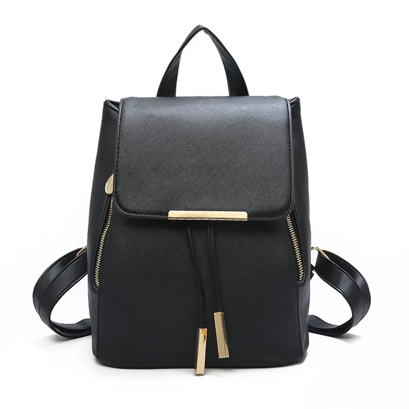 

Girl School Bag Anti-theft PU Leather Women Backpack