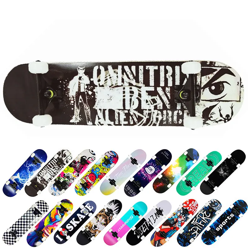 

Products 80x20cm Wholesale Double Rocker Skateboard