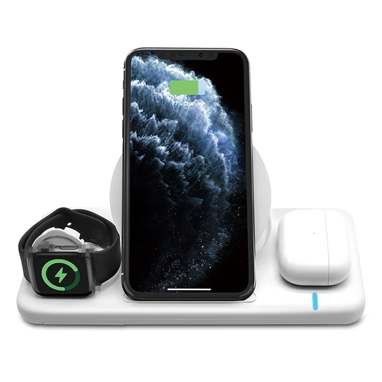

3 in 1 Wireless Charger For iPhone 12 Wireless Charger Cargador de Celular For Samsung S10 Phone Charger