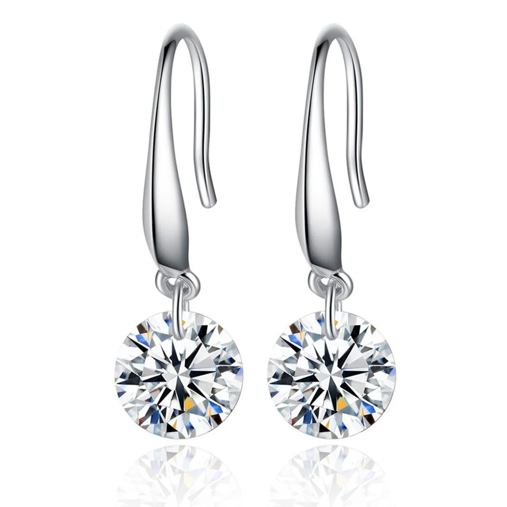 

Luxury 925 Silver Moissanite Drop Earrings Moissanite Earrings For Women