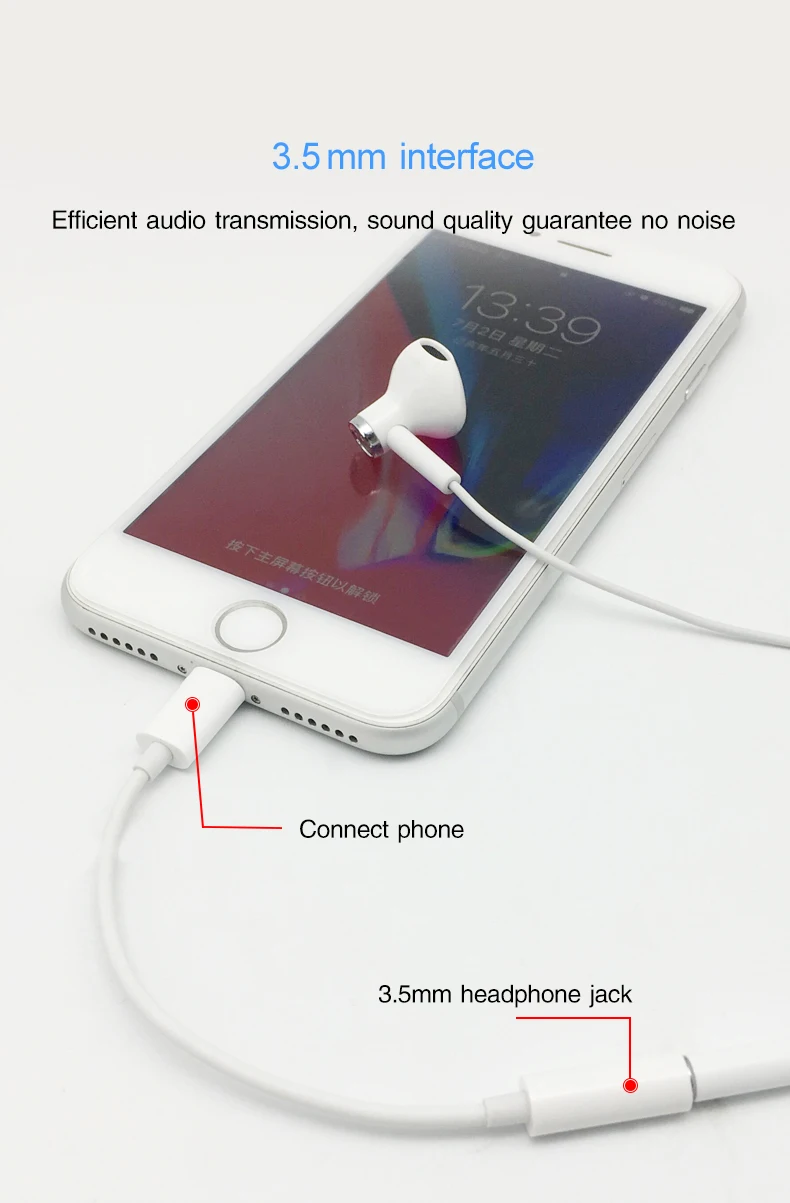 Headphone Adapter For Iphone 13 Pro Max For Apple Mfi Certified For Lightning To 3.5 Mm