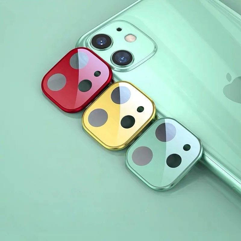 

Mobile Phone Metal Frame Tempered Glass Camera Lens Protector for iphone 11 pro max