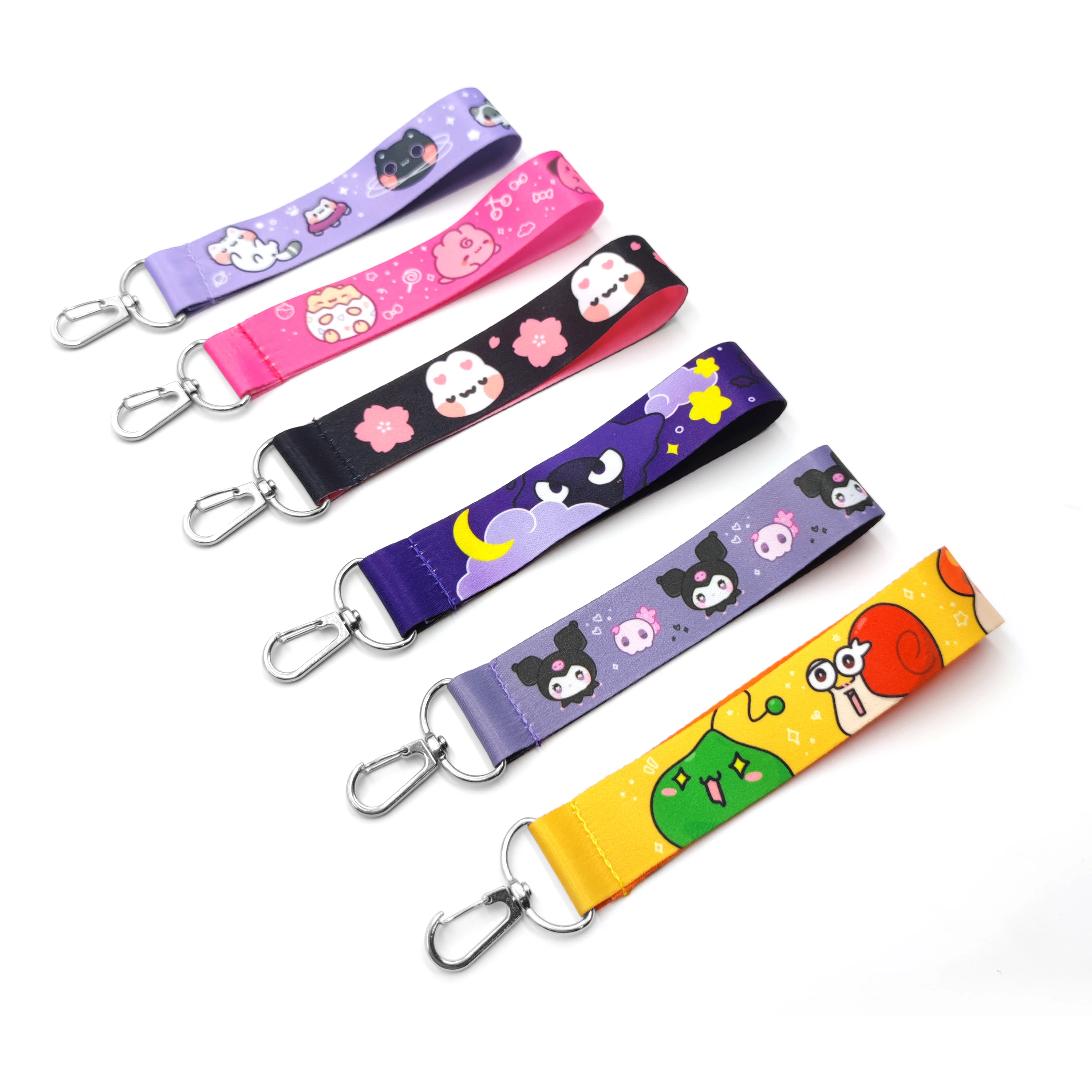 

Printed Custom Lanyards No Minimum Order Keychain Wristlet Hand Wrist Strap Short Wrist Lanyard