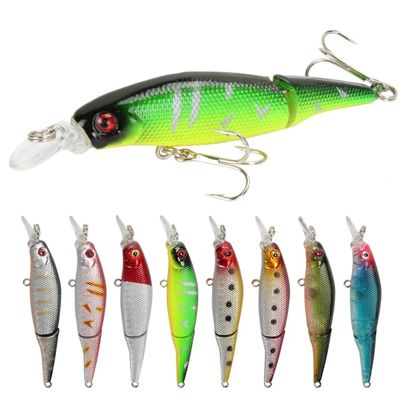 

Wholesale sinking  lures bait artificial trout hard lure minnow, 8 colors