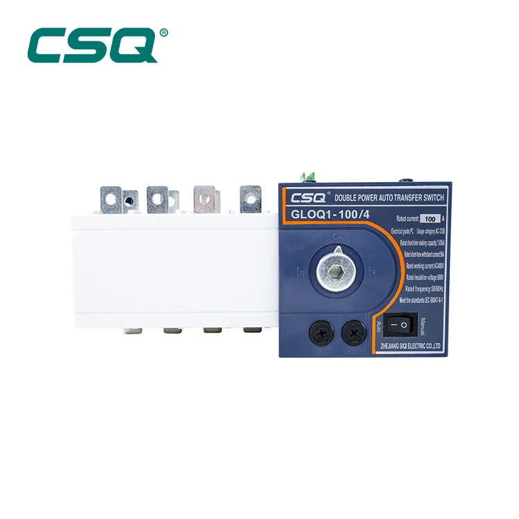 
Best AC PC Class 100A 125A ats switch automatic transfer switch for 220V 380V 4P Three phase power ATS auto transfer switch 