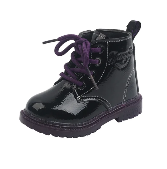 

UP-3221r British Style Children Boys Shoes 2021 Ankle Boots for Kids Girls