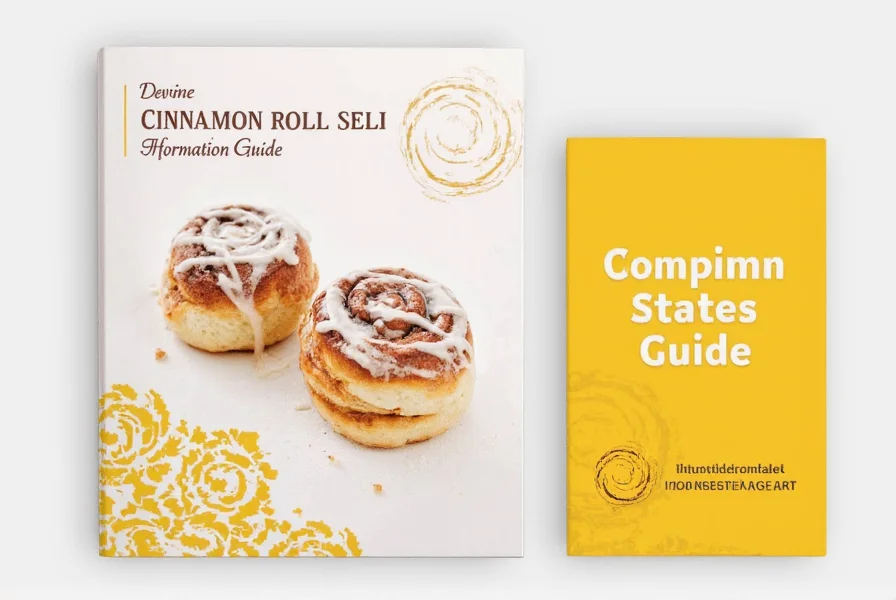 Interior view of Devine Cinnamon Roll Deli showing bakery case with various cinnamon roll varieties and seating area