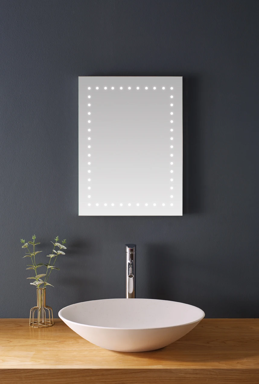 Illuminated Hanging Dimmable Bathroom LED Mirror Defogger