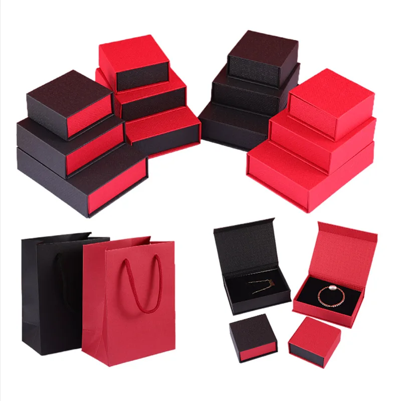 

ODM/OEM New Fashion Luxury Flipped Logo Creative Jewelry Packaging Box Set Jewelry Box Magnetic, Pure color