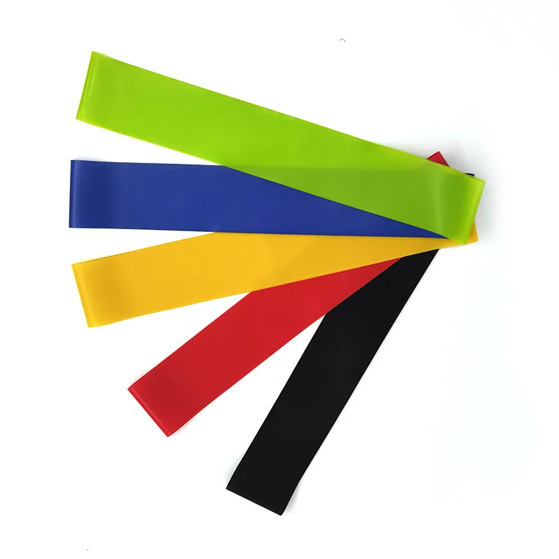 

workout fitness bands resistance exercise elastic loop band, Green,blue,yellow,red,black