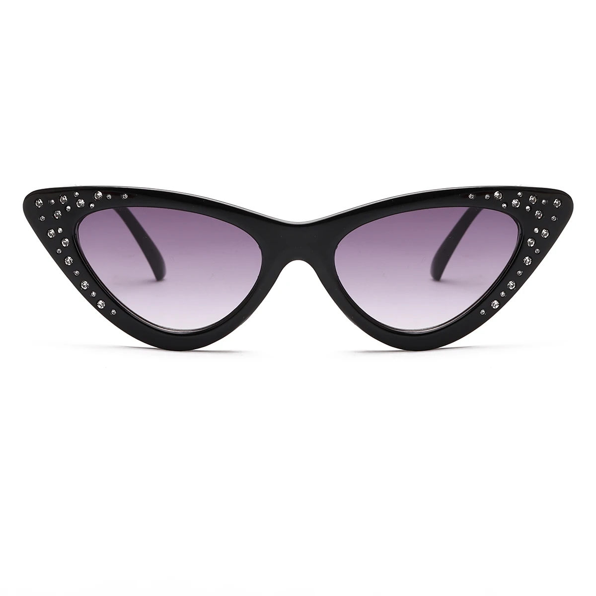 

RENNES 2021 New Fashion Oversize Gradient Sunglasses For Women Vintage Alloy rhinestone glasses