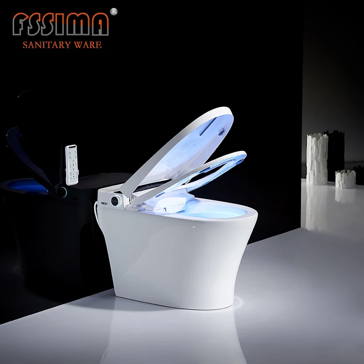 Intelligent Sanitary Ware Fully Automatic Inductive Japanese Smart Toilet With Remote Control