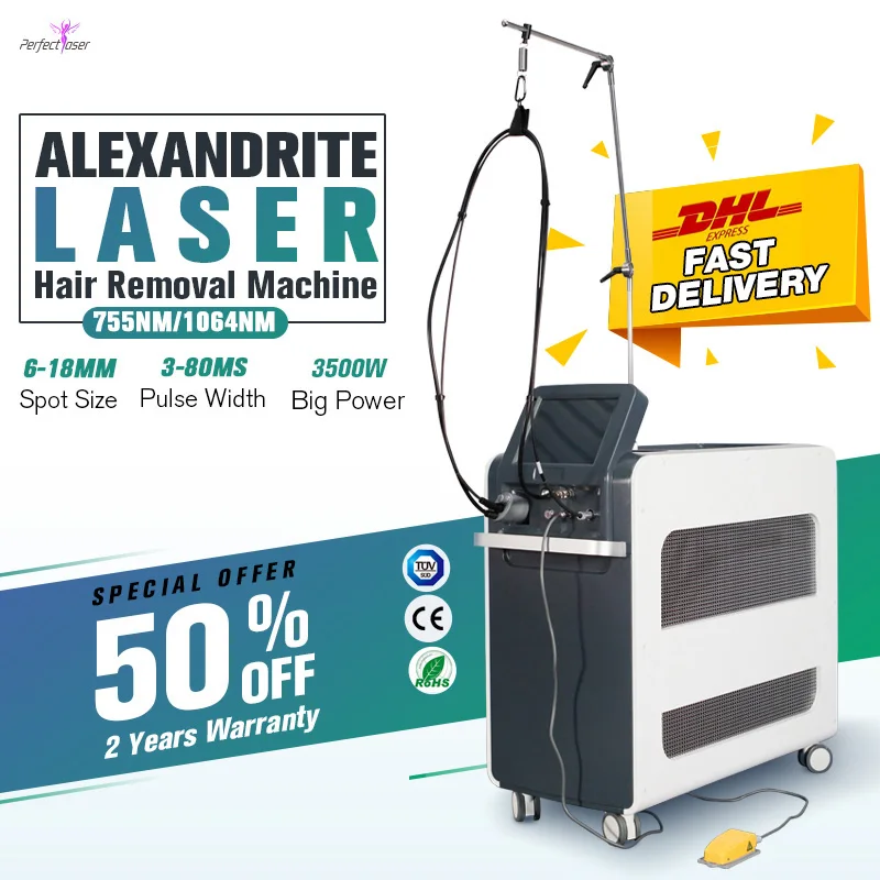 

2021 New Hair Removal Machine Long Pulsed Nd YAG Laser 1064nm Alexandrite 755nm Laser Gentle Laser Pro Max