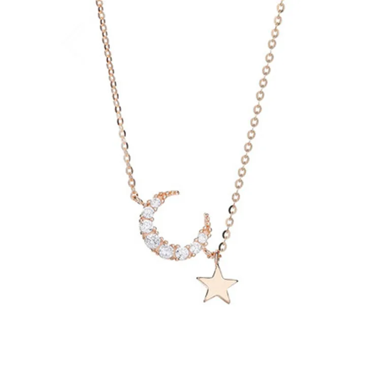 

PUSHI 925 Sterling Silver Star Moon Charm Bracelet For Women Bracelet Bangle Fashion Jewelry Party