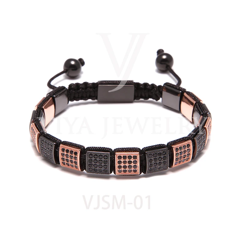 

Fashion high quality 316Lstainless steel bead bracelets mens, Black/gold/rose gold/silver