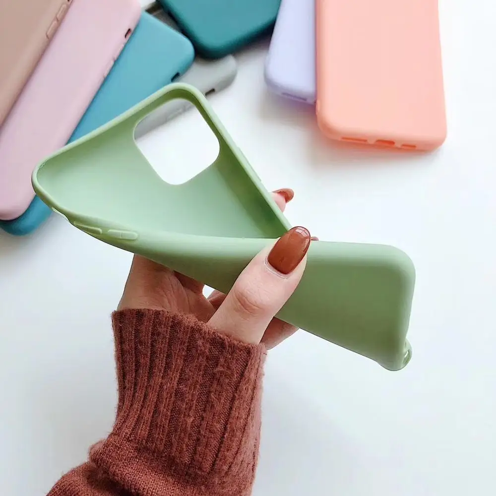 

Hot selling 14 colors Candy Matte Silicone Case 2019 For Apple Iphone 11 Silicone Rubber Phone Case