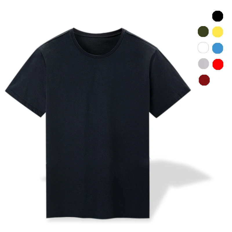 

China Custom T-shirts Customizable Material Logo Blank Cotton T Shirts