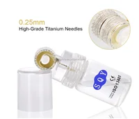 

Titanium Microneedle Hydra Roller 64 192 Gold Tips Derma Roller Bottle for Hyaluronic Acid serum