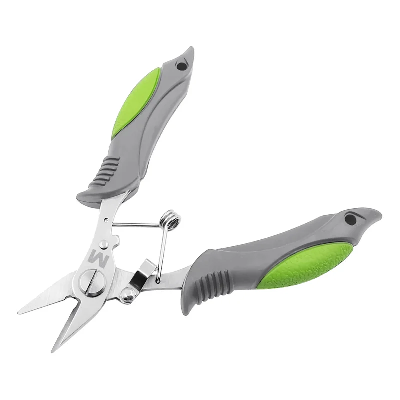 

Mustad Stainless Steel control fish catching device unhooking Scissor Line Cutter Fishing Tools Plier, Green