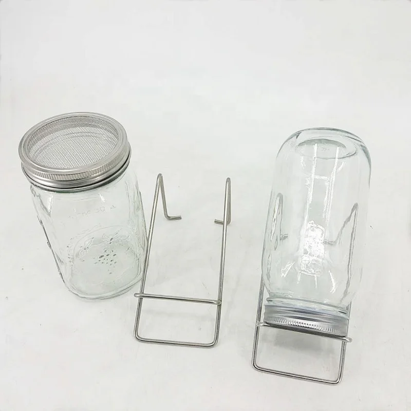 

86mm food grade stainless steel sprouting lid and stand, Silver