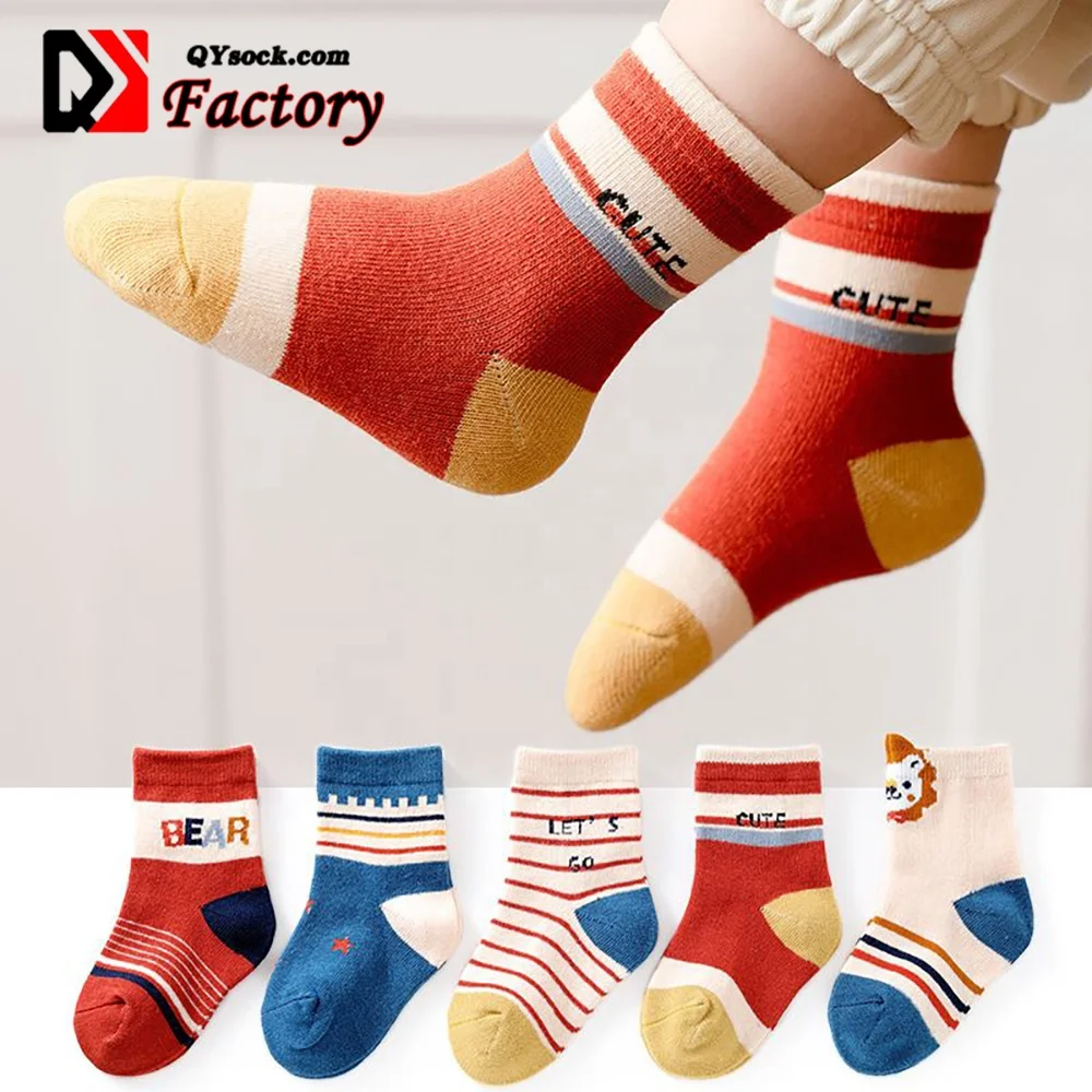 

Wholesale Factory Comfortable Breathable Cotton Unisex Happy Christmas Girls Infant Custom Baby Kids Socks, Customized color