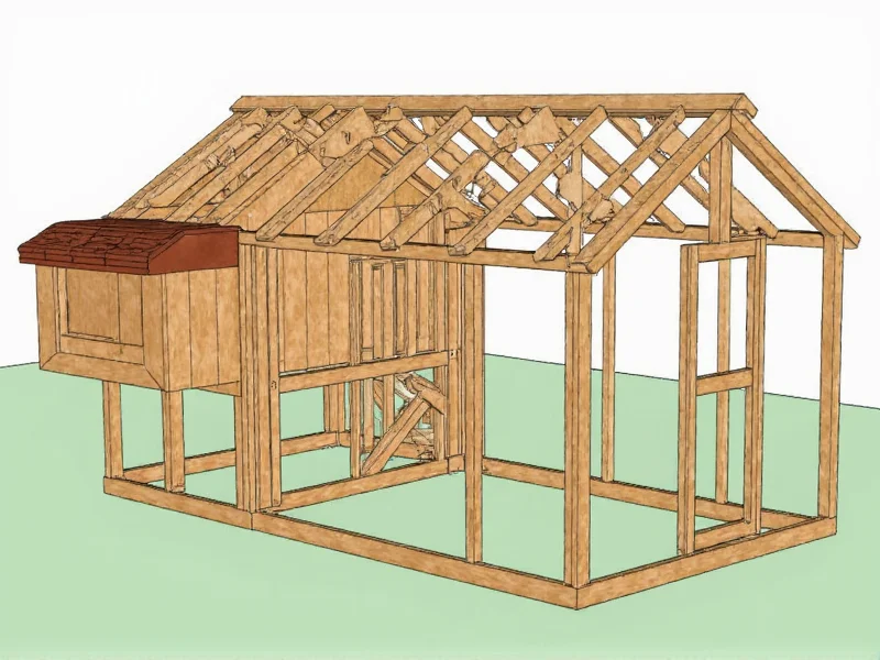 Chicken coop frame construction details