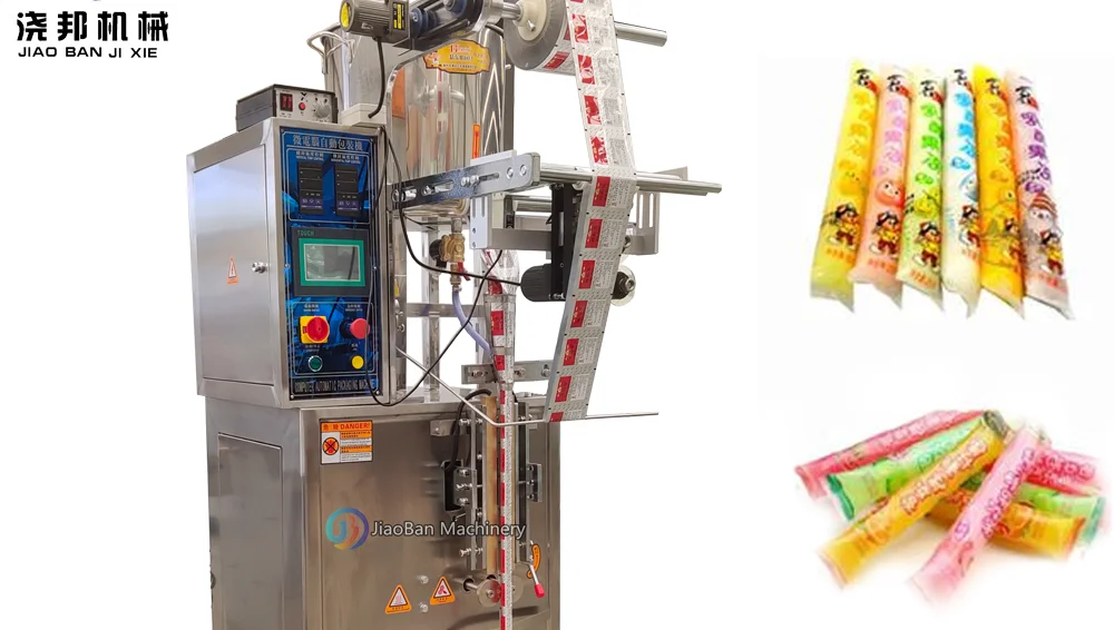 Jb330y Automatic Freezies Ice Lolly Packing Machine For Popsicle 150ml
