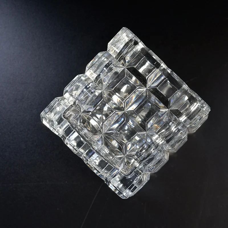 Luxury Glass Candle container tealight candle jars home decoration wholesales
