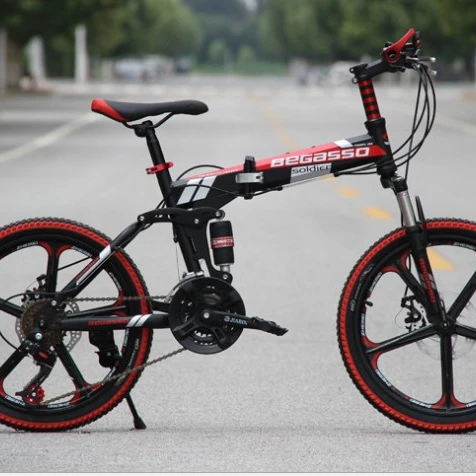 

20inch cheap hign quality student men female carbon fibre Folding mountain bicycles bikes for sale, Red