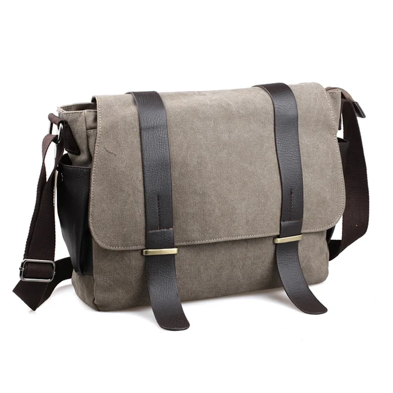 

WB009 Men Bookbag vintage 837 1908 Canvas 2021 leather handbags Shoulder messenger square bag for men