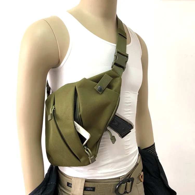 

Fyzlcion Lightweight Tactical Crossbody Sling Chest Shoulder Bag for Outdoor Sports Travel, Black, khaki, army green, cp camouflage, acu camouflage