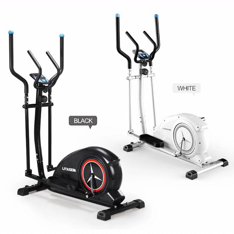 

SD-E05 Workout Fitness Sport Machine Bike Magnetic Elliptical Cross Trainer With 5kg Flywheel, White/black