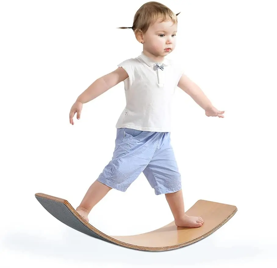 

XIHA Kids Balance Board Wooden Balance Board Natural Wood board for Kids and Adults Wooden Toys for Vestibular Stimulation, Natural wood or colored