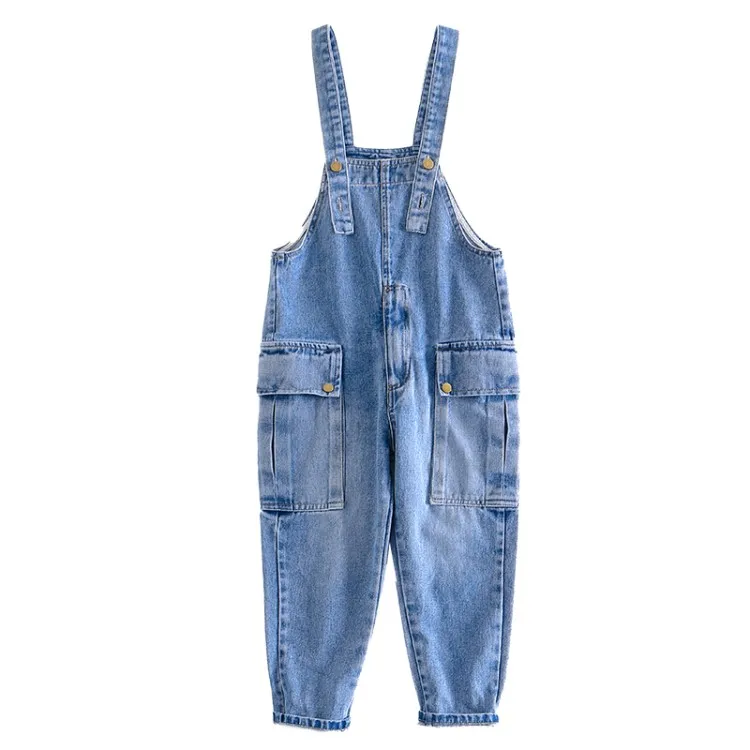 

Latest Cute Kids Jeans Fashion Denim Overalls Pants Children Boy, Blue