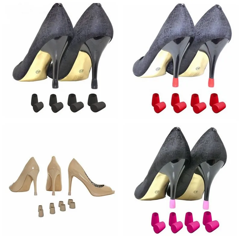 

High Stiletto Heeled High Heel Protectors Heel Stoppers Shoes Covers Caps For Lawn Wedding Party M1030, Black ,white , coffee , red , rose pink