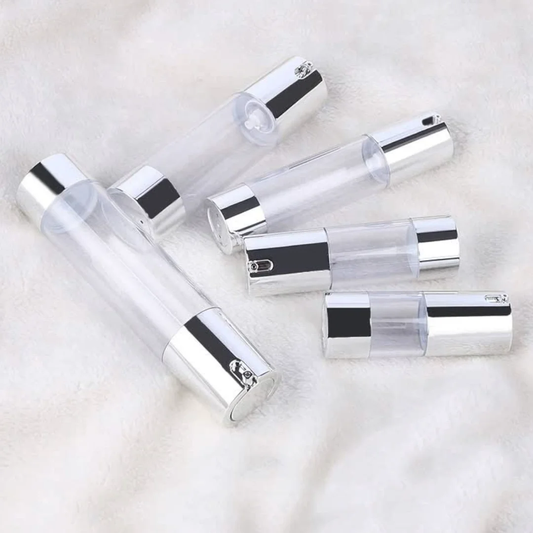 30ml Pink Multi Chamber Airless Pump And Uv Silver Cap,Dual Chamber ...