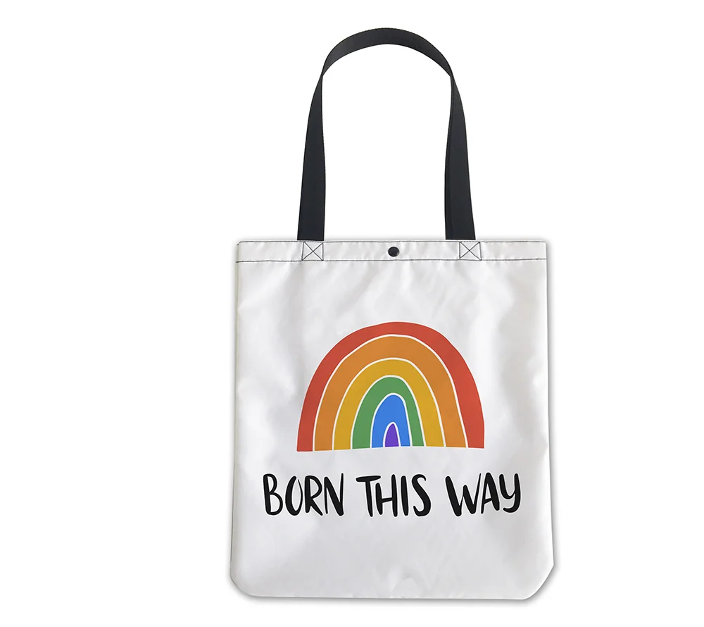 

2022 Pride Day LGBT Rainbow Theme Logo Souvenir Event Party Supplies Gift Eco Friendly Unisex Lesbians Gay Tote Shopping Bag