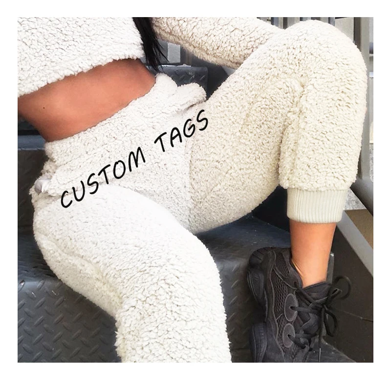 

Free shipping lamb wool Casual Loose Sport Ladies beam foot trouser Joggers Pants Women's Trouserspencil pants, Customized color
