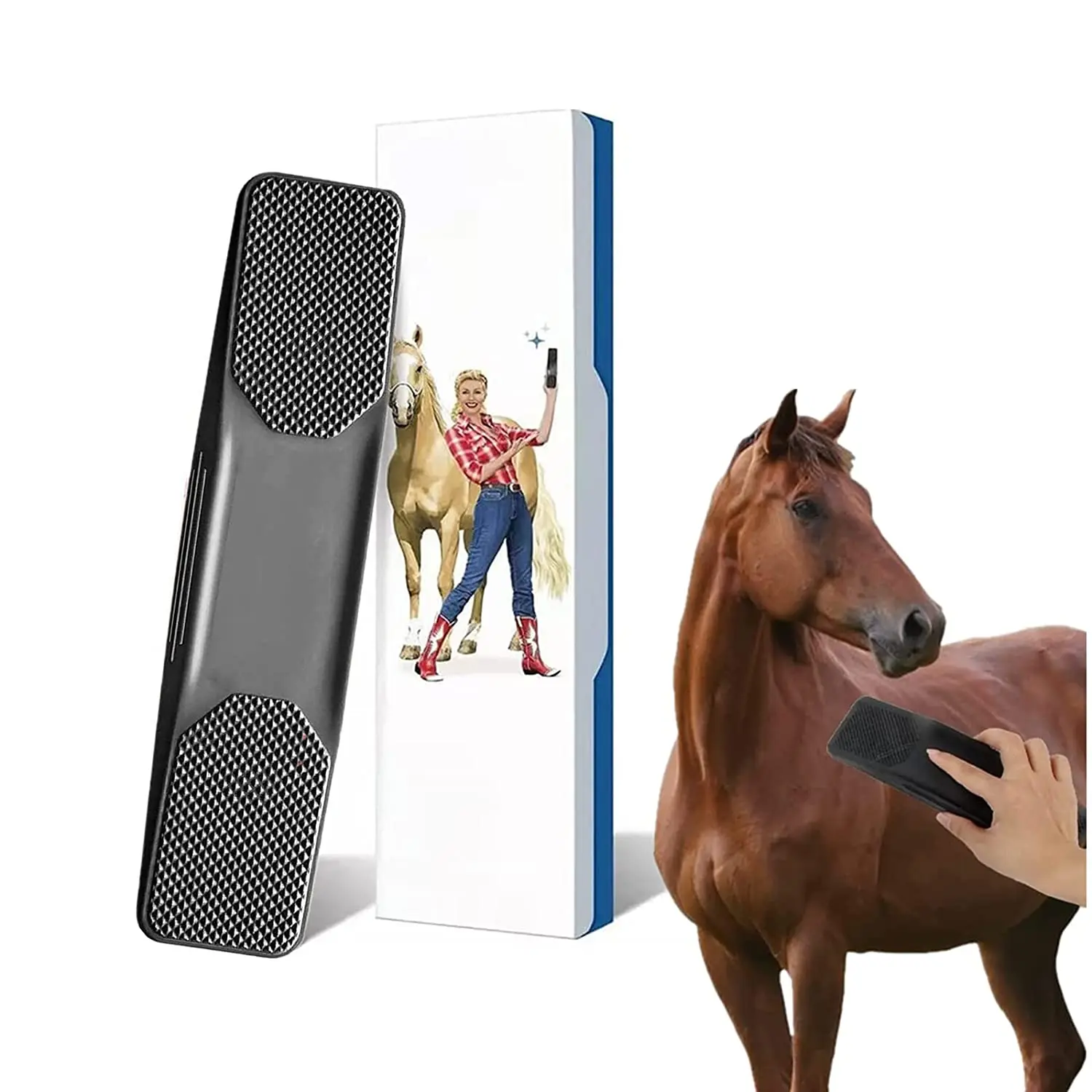 

Premium custom logo dog Horse Brush Original Pet Massage Grooming Brush