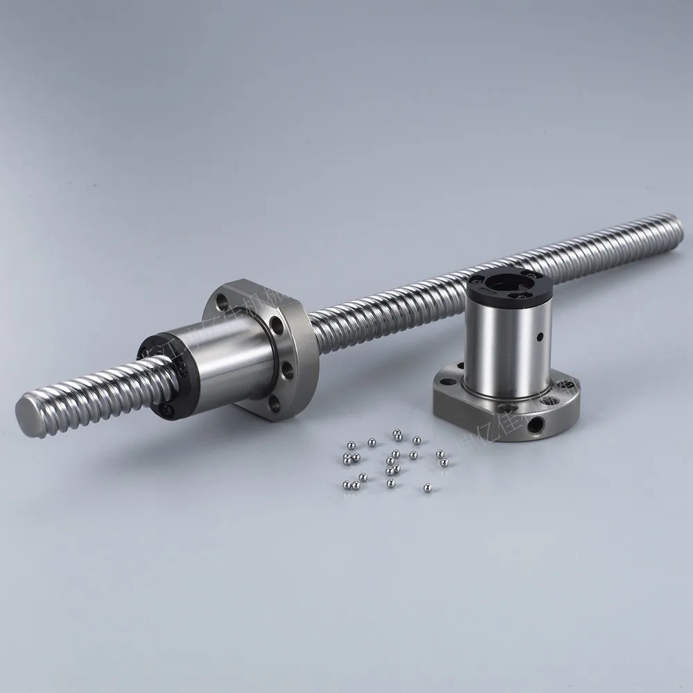 
cnc ball screw SFS1605 Rolled thread 16mm ball screw with 1605 single ball nut for Laser Engraving Machines 