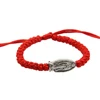 High quality Wholesale Hand-knitted Custom Bracelet Adjust Hand Knot Steel Jesus Pendant Bracelet