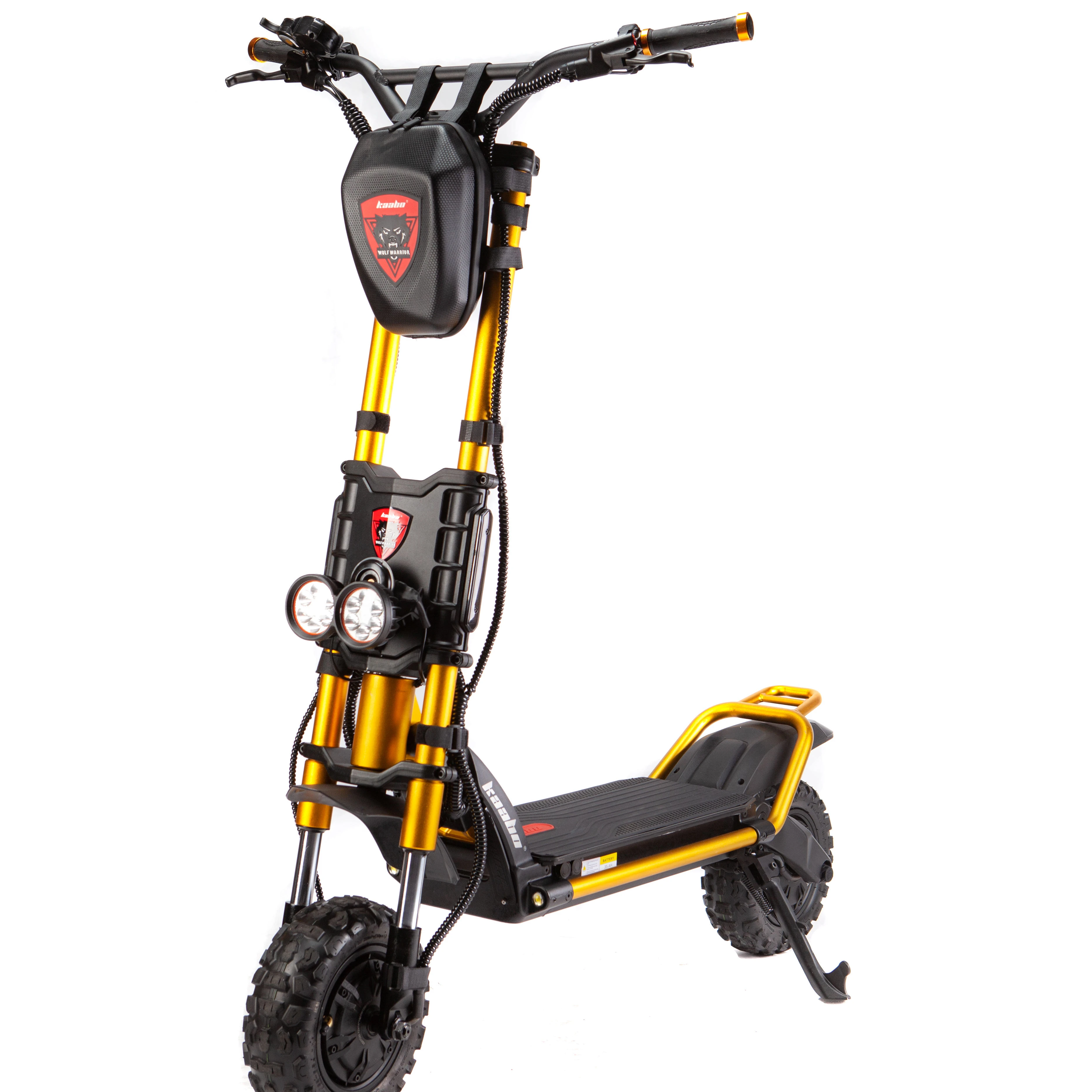 

wolf warrior king color off road electric scooters 72v 35Ah 3000W kaabo wolf warrior 11 dual motor electric scooter