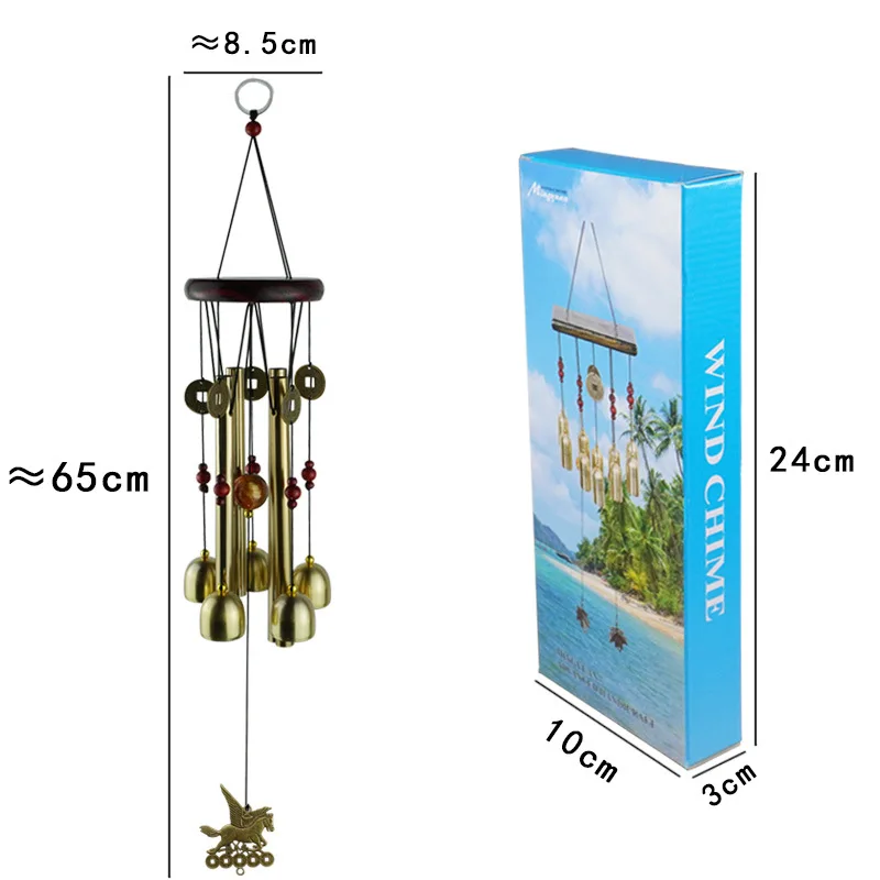 

Spot solid wood metal aluminum pipe wind chimes balcony ornaments copper bells home accessories garden wind chimes ornaments