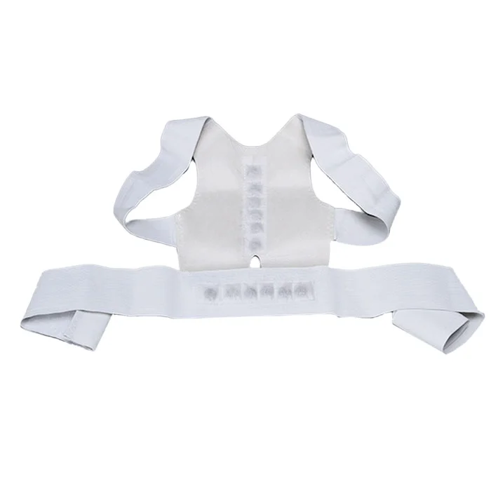 

Back Posture Corrector Shoulder Lumbar Brace Spine Corrector Shoulder Neck Support Strap Belt Health Care, White