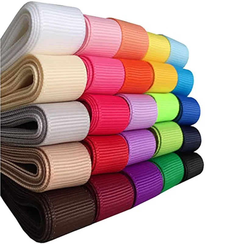 

wholesale custom polyester grosgrain ribbon in 100 yards spool roll packing 196 colors available from, 196 color options (customer's color is acceptable)