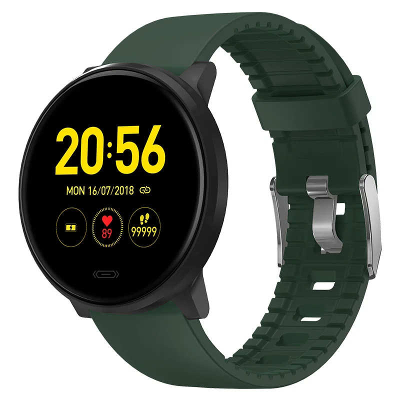

Custom CE rohs blood sport pressure waterproof fitness android reloj inteligente heart rate monitor round smartwatch smart watch, Black,brown,gray,pink
