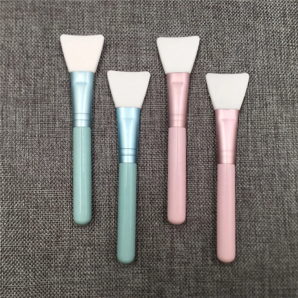 

Single Silicone Smudge Face Mask Brush Makeup Blue Pink Vegan Spa Mixing Mud Cream Skin Care Accessory Daily Use Private Label