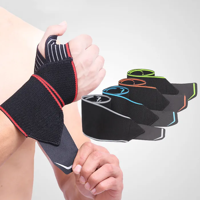 

New fashion wholesale customized cross training weight lifting wrist protection gym women men wrist wraps, Orange,blue,green,black