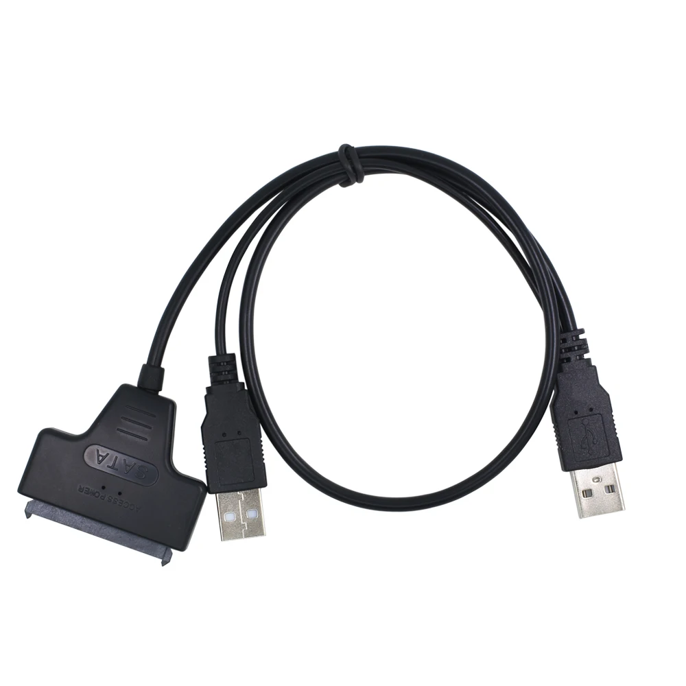 

For 2.5'' Ssd Hdd Hard Disk Drive Converter SATA to USB 2.0 To 7 15 22pin Adapter Cables External Power