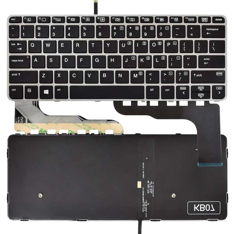 

Factory wholesale Silver Frame Black Notebook Keyboard for HP EliteBook 725 G3 725 G4 820 G3 820 G4 with Backlight